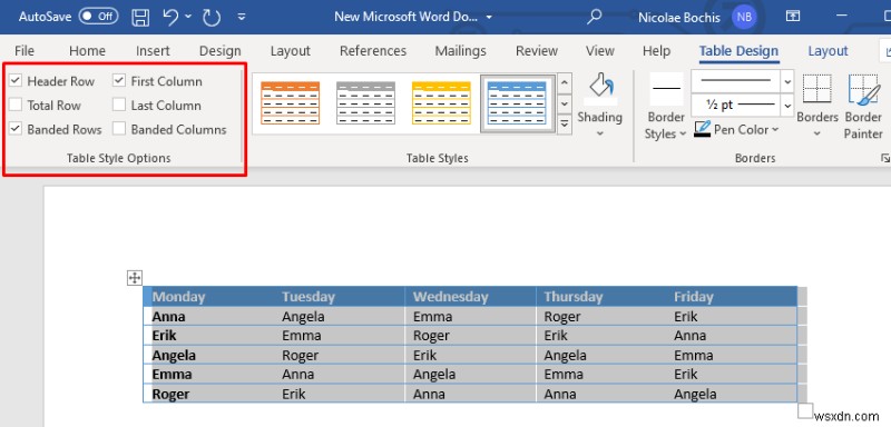เพิ่มสีพื้นหลังให้กับตารางคำ:คู่มือฉบับย่อ 