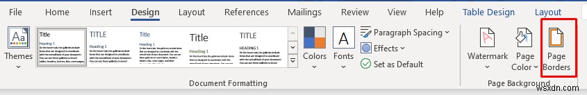 เพิ่มสีพื้นหลังให้กับตารางคำ:คู่มือฉบับย่อ 
