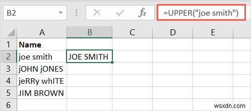 ตัวพิมพ์ข้อความ Excel ทำได้ง่าย:แปลงตัวพิมพ์บน ล่าง และตัวพิมพ์ที่เหมาะสม 