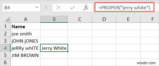 ตัวพิมพ์ข้อความ Excel ทำได้ง่าย:แปลงตัวพิมพ์บน ล่าง และตัวพิมพ์ที่เหมาะสม 