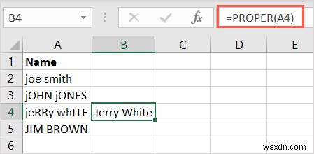 ตัวพิมพ์ข้อความ Excel ทำได้ง่าย:แปลงตัวพิมพ์บน ล่าง และตัวพิมพ์ที่เหมาะสม 