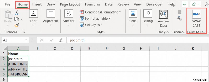 ตัวพิมพ์ข้อความ Excel ทำได้ง่าย:แปลงตัวพิมพ์บน ล่าง และตัวพิมพ์ที่เหมาะสม 