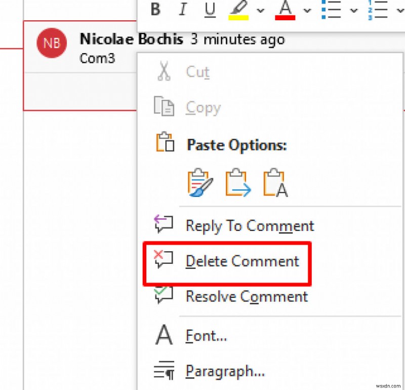 คู่มือฉบับย่อ:แทรก แก้ไข หรือลบความคิดเห็นใน Microsoft Word 