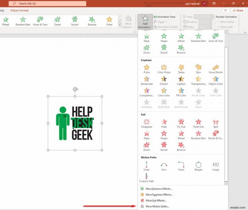 แอนิเมชั่นเส้นทางการเคลื่อนไหวหลักใน PowerPoint:คำแนะนำทีละขั้นตอน 
