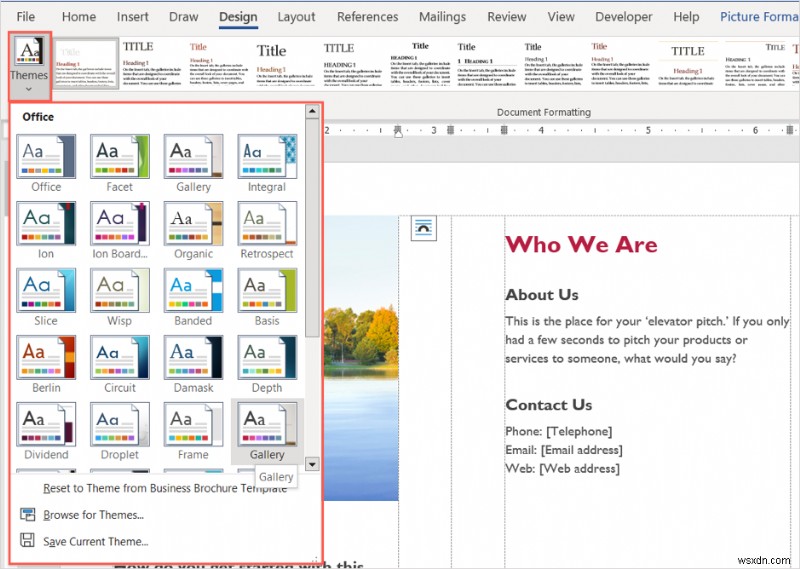 สร้างโบรชัวร์ที่สวยงามได้อย่างรวดเร็วด้วยเทมเพลต Microsoft Word 