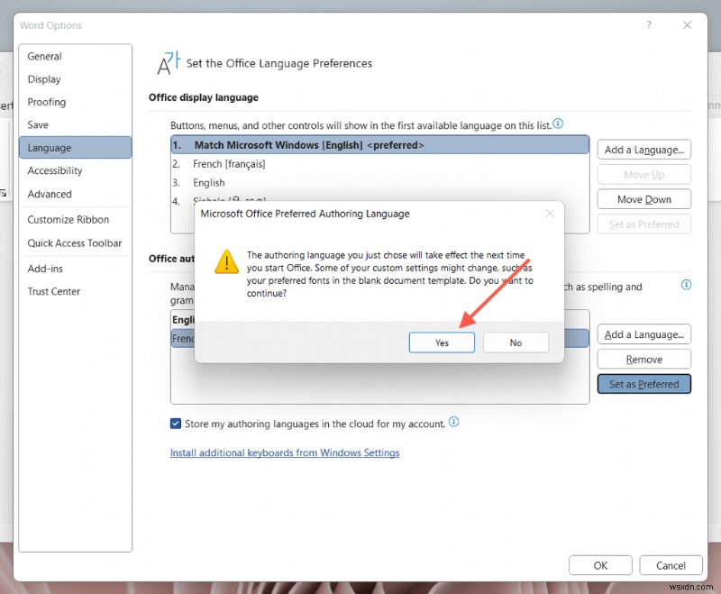 วิธีเปลี่ยนการตั้งค่าภาษาใน Microsoft Word (เดสก์ท็อปและออนไลน์) 
