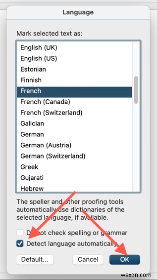วิธีเปลี่ยนการตั้งค่าภาษาใน Microsoft Word (เดสก์ท็อปและออนไลน์) 