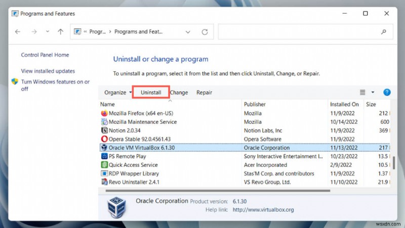 คำแนะนำทีละขั้นตอนในการลบ VirtualBox ออกจาก Windows 10/11 โดยสมบูรณ์ 