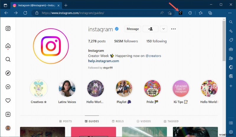 เปิดใช้งานโหมดมืดบนเว็บ Instagram สำหรับ Windows:คำแนะนำทีละขั้นตอน 