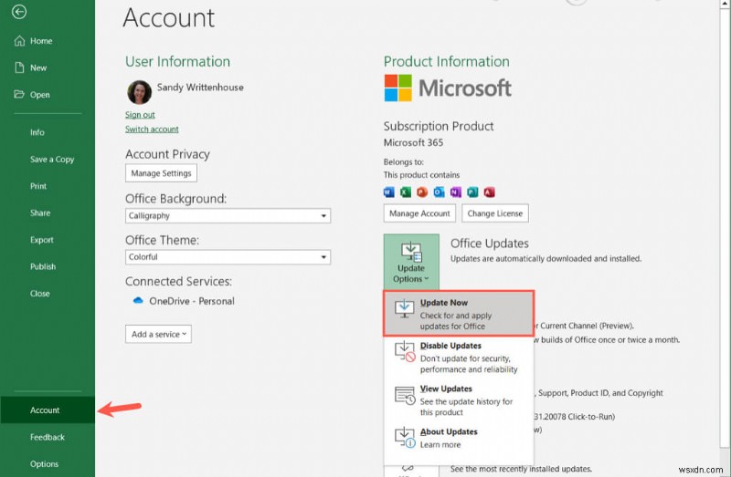 วิธีอัปเดต Microsoft Office บน Windows และ Mac:คำแนะนำทีละขั้นตอน 