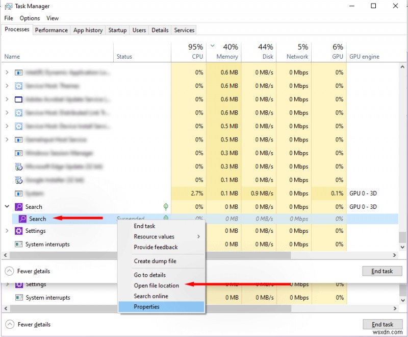 SearchApp.exe คืออะไร? ความปลอดภัย ฟังก์ชั่น และวิธีการปิดการใช้งาน 