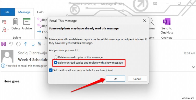 คู่มือฉบับย่อ:ยกเลิกการส่งและเรียกคืนอีเมล Outlook บนเว็บและเดสก์ท็อป 