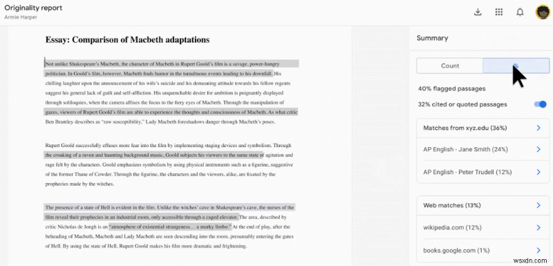 ตรวจจับและป้องกันการลอกเลียนแบบใน Google เอกสาร:คำแนะนำทีละขั้นตอน 