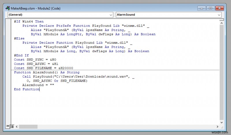 ตั้งค่าการแจ้งเตือนเสียงใน Excel โดยใช้ VBA:คำแนะนำทีละขั้นตอน 