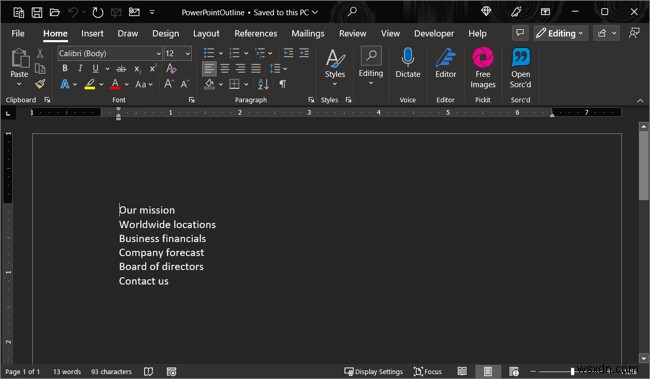 Master Microsoft Word Dark Mode:เปิดใช้งานและปิดใช้งานบน Windows และ Mac 