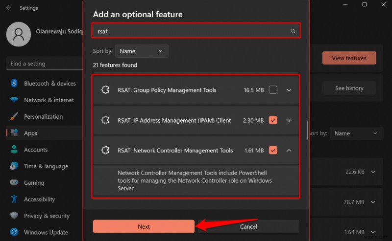 การติดตั้งและการจัดการเครื่องมือการดูแลระบบเซิร์ฟเวอร์ระยะไกล (RSAT) บน Windows 11 