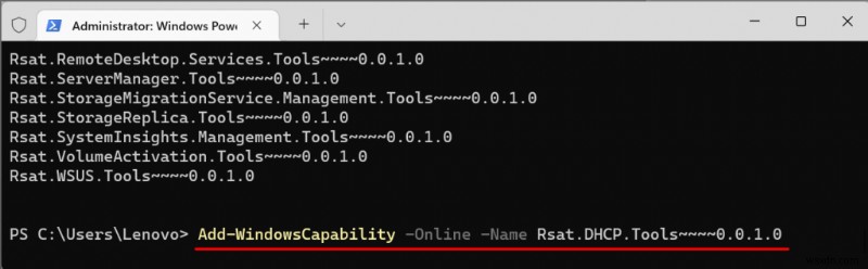 การติดตั้งและการจัดการเครื่องมือการดูแลระบบเซิร์ฟเวอร์ระยะไกล (RSAT) บน Windows 11 