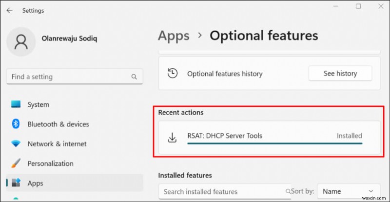 การติดตั้งและการจัดการเครื่องมือการดูแลระบบเซิร์ฟเวอร์ระยะไกล (RSAT) บน Windows 11 
