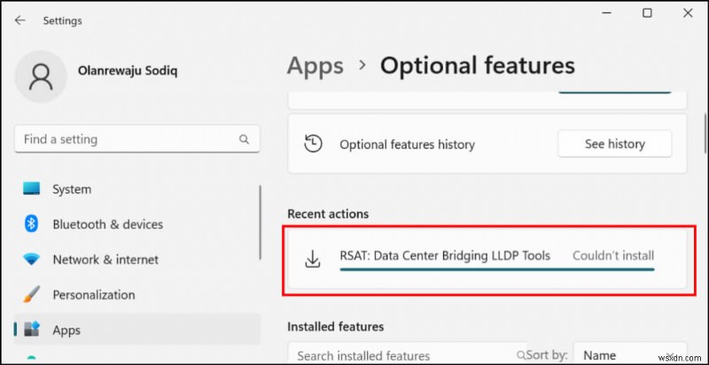 การติดตั้งและการจัดการเครื่องมือการดูแลระบบเซิร์ฟเวอร์ระยะไกล (RSAT) บน Windows 11 
