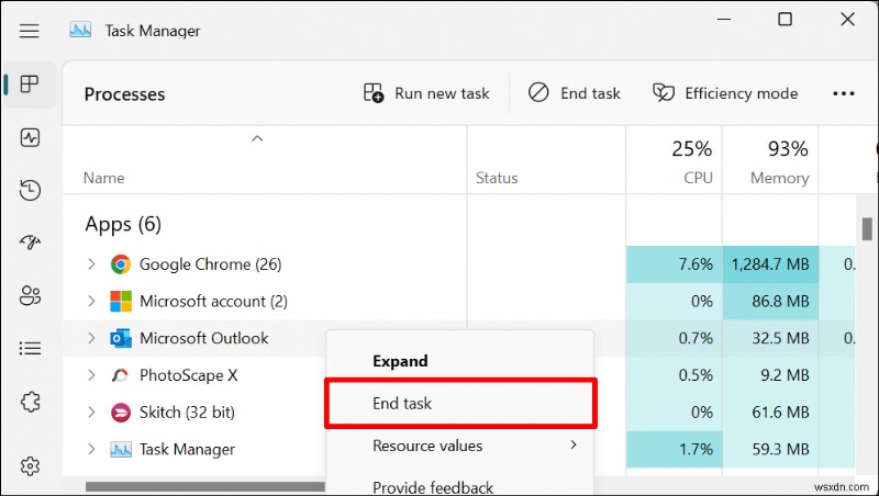 แก้ไขข้อผิดพลาด  ไม่สามารถเชื่อมต่อ  ของ Outlook ใน Windows 10 และ 11 