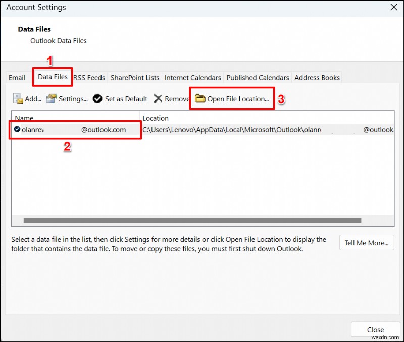 แก้ไขข้อผิดพลาด  ไม่สามารถเชื่อมต่อ  ของ Outlook ใน Windows 10 และ 11 