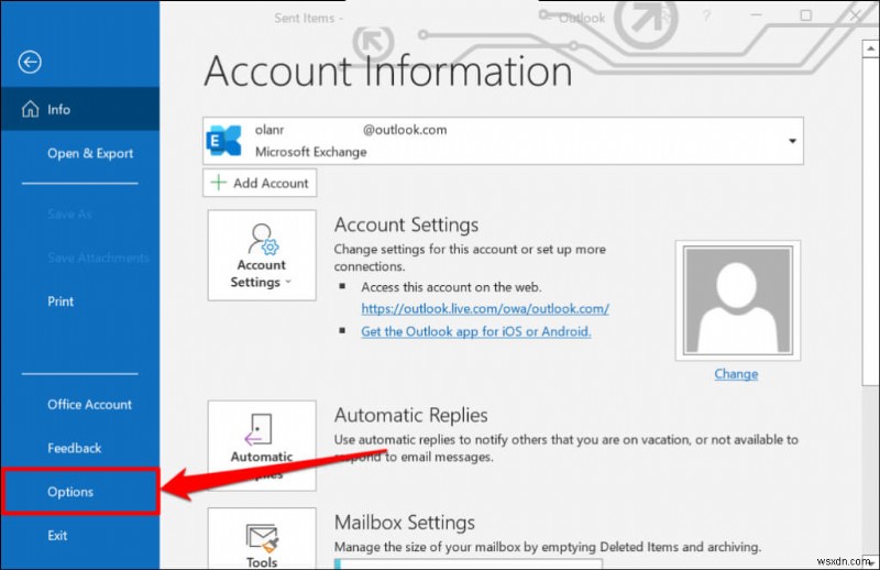แก้ไขข้อผิดพลาด  ไม่สามารถเชื่อมต่อ  ของ Outlook ใน Windows 10 และ 11 