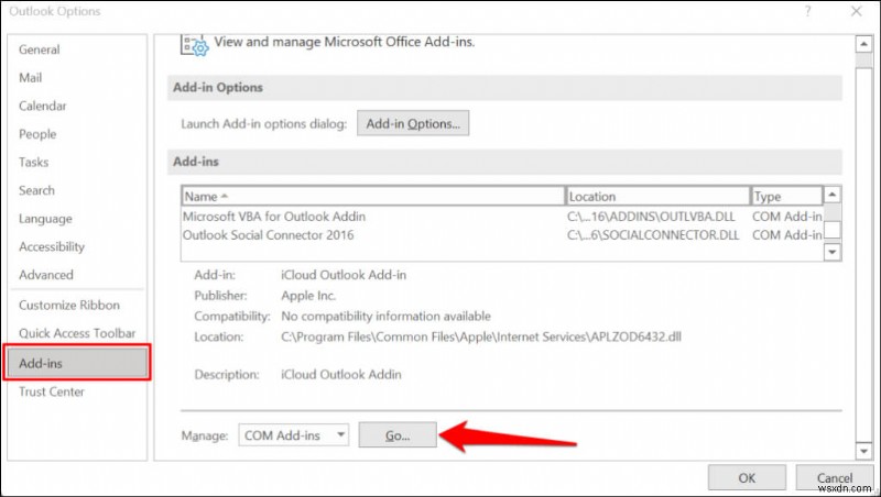 แก้ไขข้อผิดพลาด  ไม่สามารถเชื่อมต่อ  ของ Outlook ใน Windows 10 และ 11 