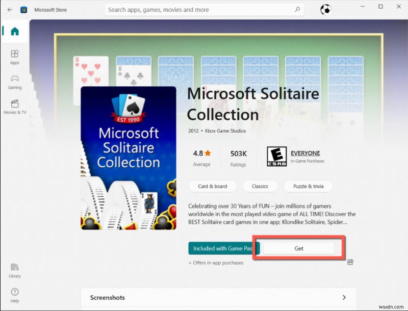 แก้ไขปัญหา Microsoft Solitaire Collection บน Windows:10 การแก้ไขที่มีประสิทธิภาพ 