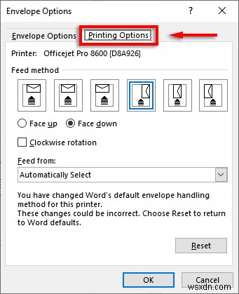 พิมพ์ซองจดหมายด้วย Microsoft Excel และ Word:คำแนะนำทีละขั้นตอน 