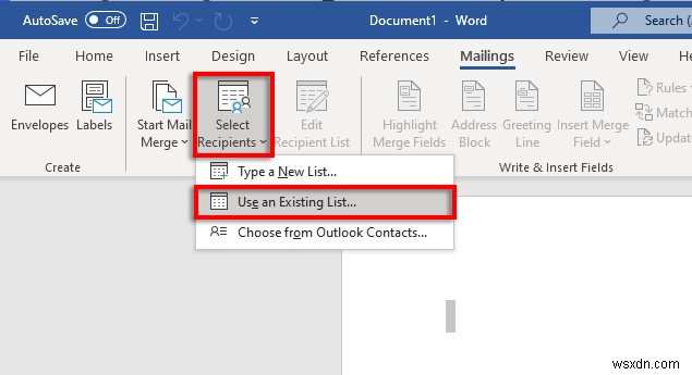 พิมพ์ซองจดหมายด้วย Microsoft Excel และ Word:คำแนะนำทีละขั้นตอน 