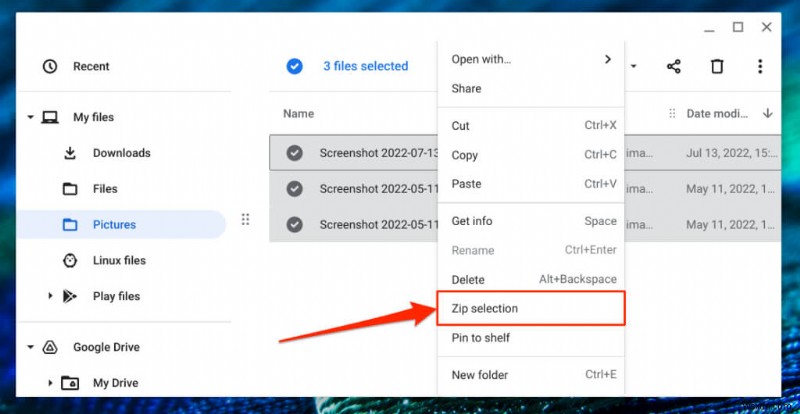 การเรียนรู้การบีบอัดไฟล์บน Chromebook:คำแนะนำง่ายๆ ในการซิปและคลายซิป 