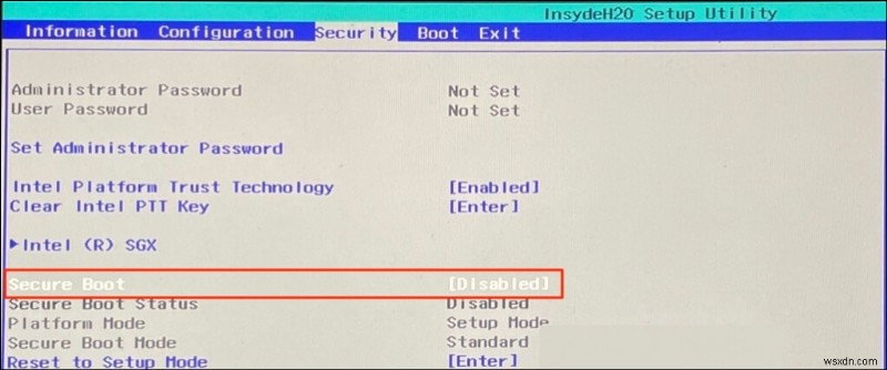 การเปิดใช้งาน Secure Boot บน Windows 11:คำแนะนำทีละขั้นตอน 