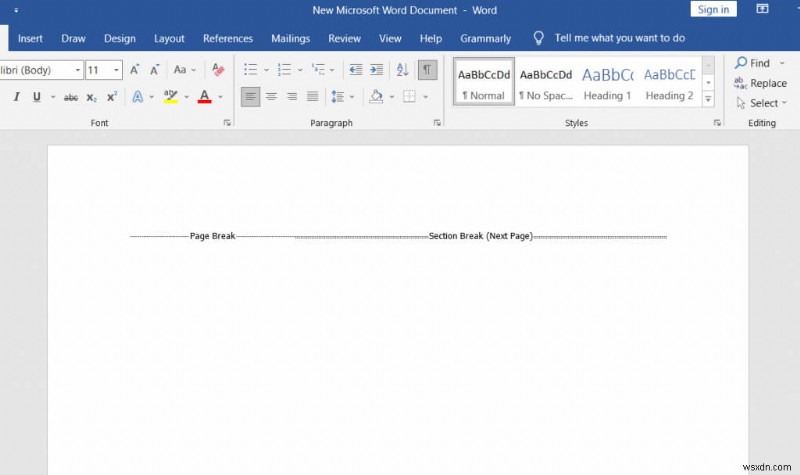 แทรกตัวแบ่งส่วนใน Microsoft Word:คำแนะนำทีละขั้นตอน 