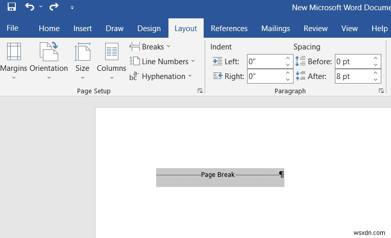 แทรกตัวแบ่งส่วนใน Microsoft Word:คำแนะนำทีละขั้นตอน 