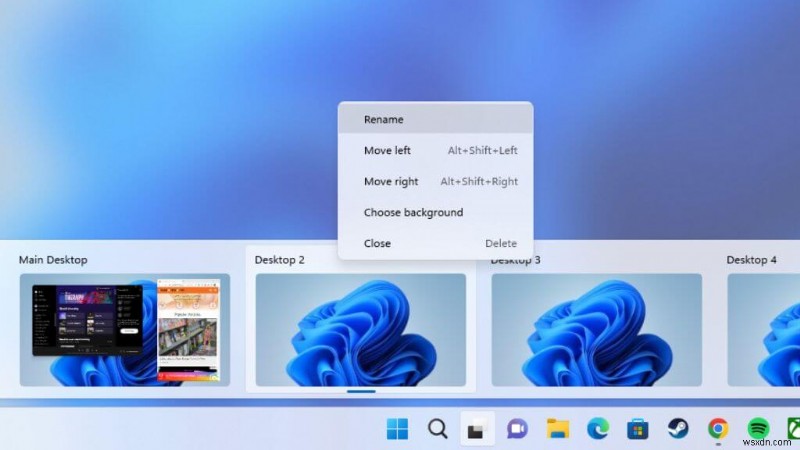 สร้างและจัดการเดสก์ท็อปเสมือน Windows 11 อย่างรวดเร็ว 