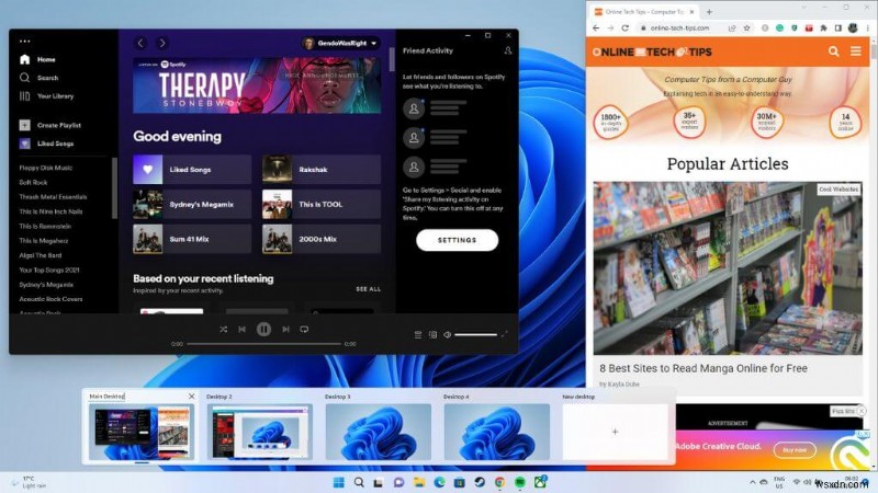 สร้างและจัดการเดสก์ท็อปเสมือน Windows 11 อย่างรวดเร็ว 