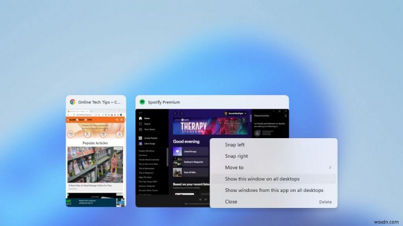 สร้างและจัดการเดสก์ท็อปเสมือน Windows 11 อย่างรวดเร็ว 