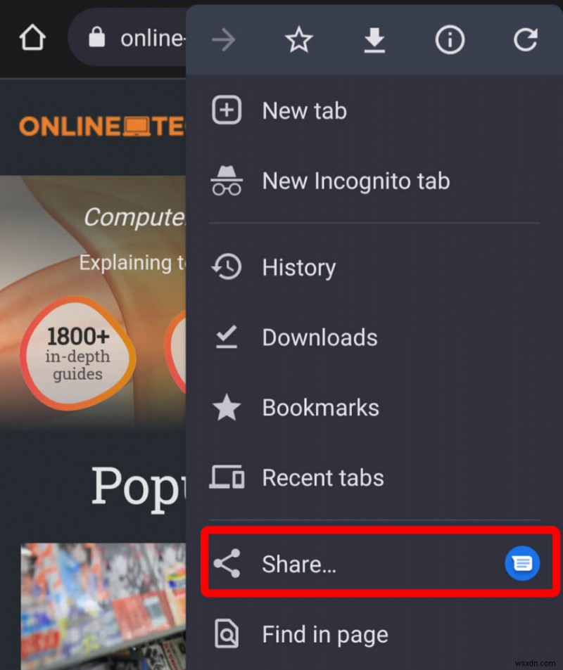 เชี่ยวชาญปุ่มแชร์ใน Google Chrome สำหรับ Android:วิธีง่ายๆ ในการแชร์ลิงก์ 
