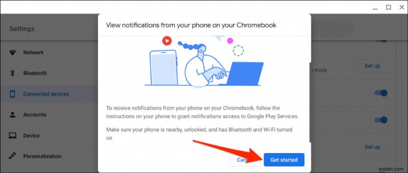 เชื่อมต่อโทรศัพท์ของคุณกับ Chromebook ด้วยฮับโทรศัพท์ – คำแนะนำทีละขั้นตอน 