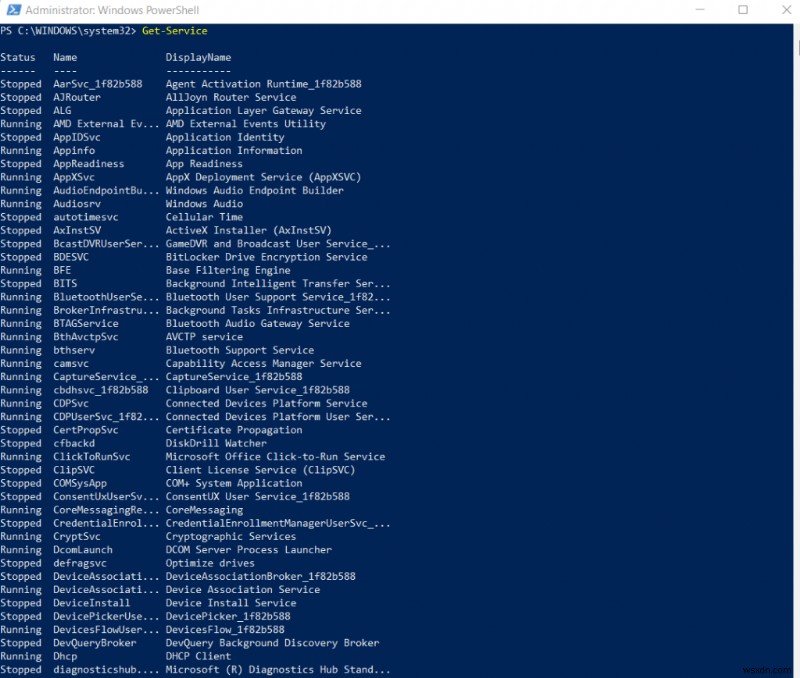 แสดงรายการบริการ Windows ทั้งหมดได้อย่างง่ายดายด้วย PowerShell หรือ Command Prompt 