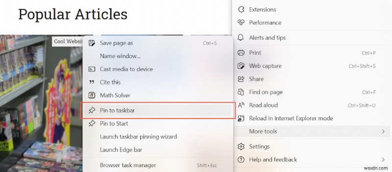 วิธีปักหมุดทางลัดไปที่แถบงาน Windows ของคุณเพื่อการเข้าถึงที่รวดเร็ว 
