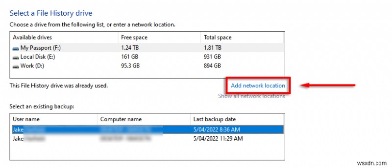 กู้คืนประวัติไฟล์ Windows:ขั้นตอนด่วนในการเชื่อมต่อไดรฟ์ที่ไม่ได้เชื่อมต่ออีกครั้ง 