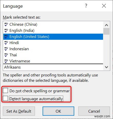 แก้ไขตัวตรวจสอบการสะกดคำ:ขั้นตอนด่วนในการกู้คืนการตรวจสอบการสะกดใน Microsoft Word 