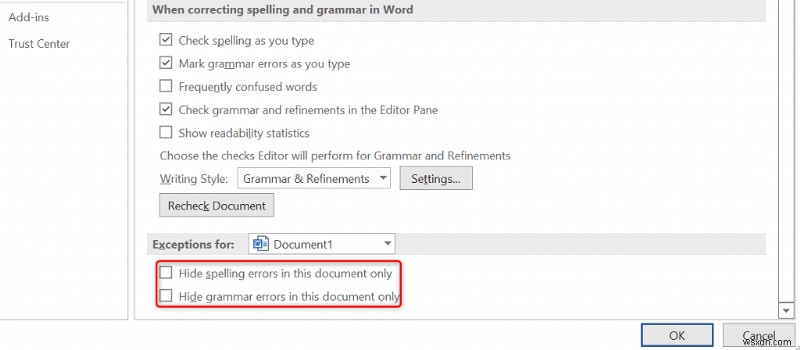 แก้ไขตัวตรวจสอบการสะกดคำ:ขั้นตอนด่วนในการกู้คืนการตรวจสอบการสะกดใน Microsoft Word 