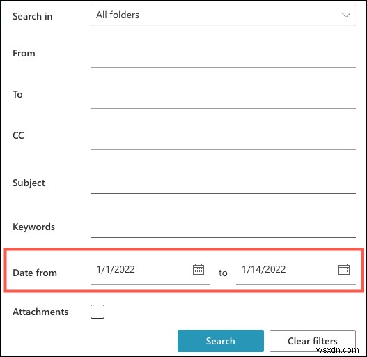 ค้นหาอีเมลของสัปดาห์ที่แล้วอย่างรวดเร็วใน Outlook:คู่มือการค้นหาวันที่แบบทีละขั้นตอน 