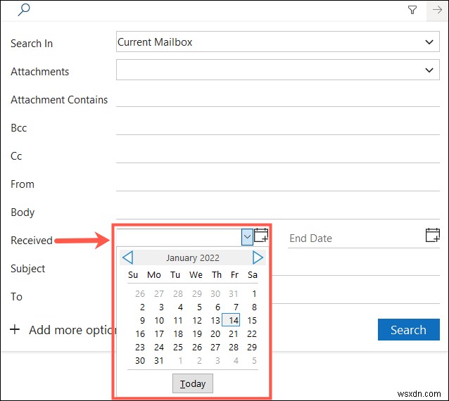 ค้นหาอีเมลของสัปดาห์ที่แล้วอย่างรวดเร็วใน Outlook:คู่มือการค้นหาวันที่แบบทีละขั้นตอน 