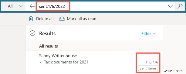 ค้นหาอีเมลของสัปดาห์ที่แล้วอย่างรวดเร็วใน Outlook:คู่มือการค้นหาวันที่แบบทีละขั้นตอน 