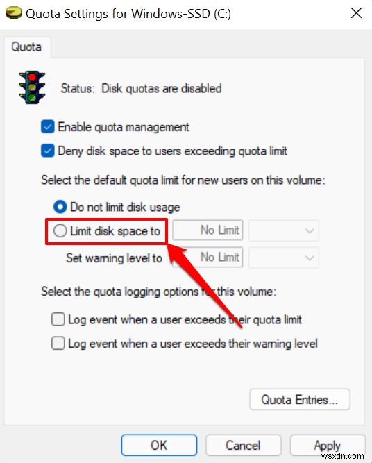 โควต้าดิสก์หลักใน Windows 11:คำแนะนำทีละขั้นตอน 
