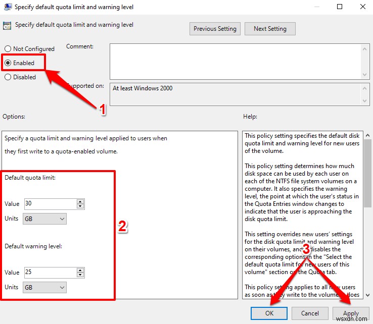 โควต้าดิสก์หลักใน Windows 11:คำแนะนำทีละขั้นตอน 