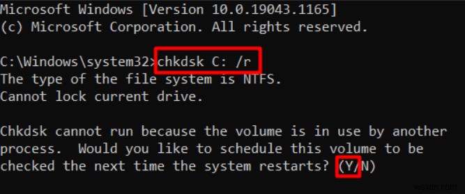 แก้ไขข้อผิดพลาด  การป้องกันทรัพยากร Windows ไม่สามารถดำเนินการตามที่ร้องขอ  ได้อย่างรวดเร็ว 